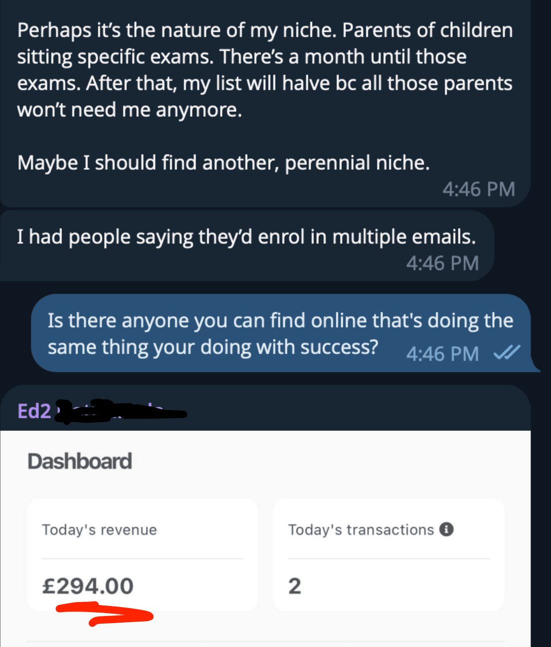 Ed's £294 single day